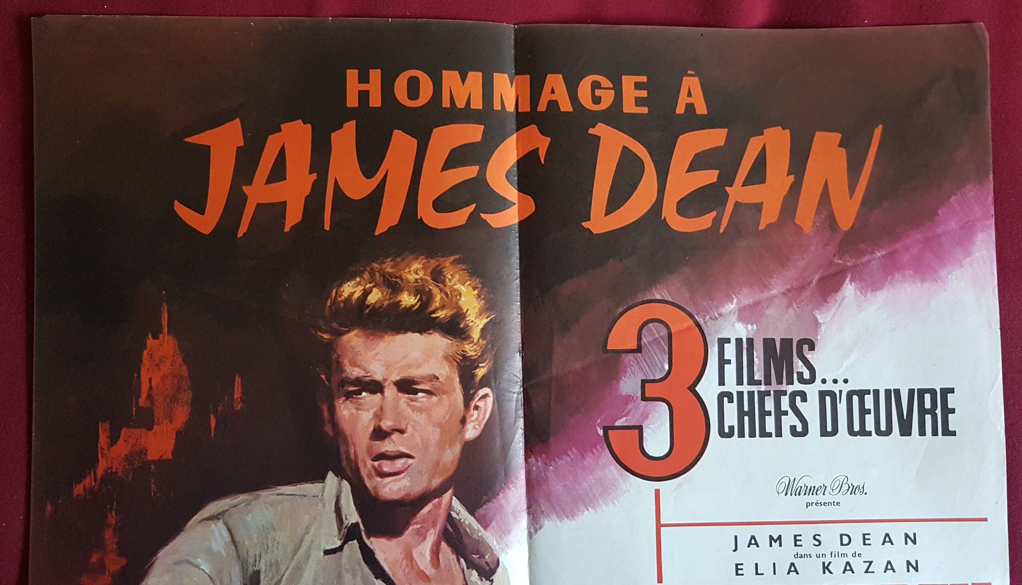 Tribute to james dean veritable poster of cinema 60x80