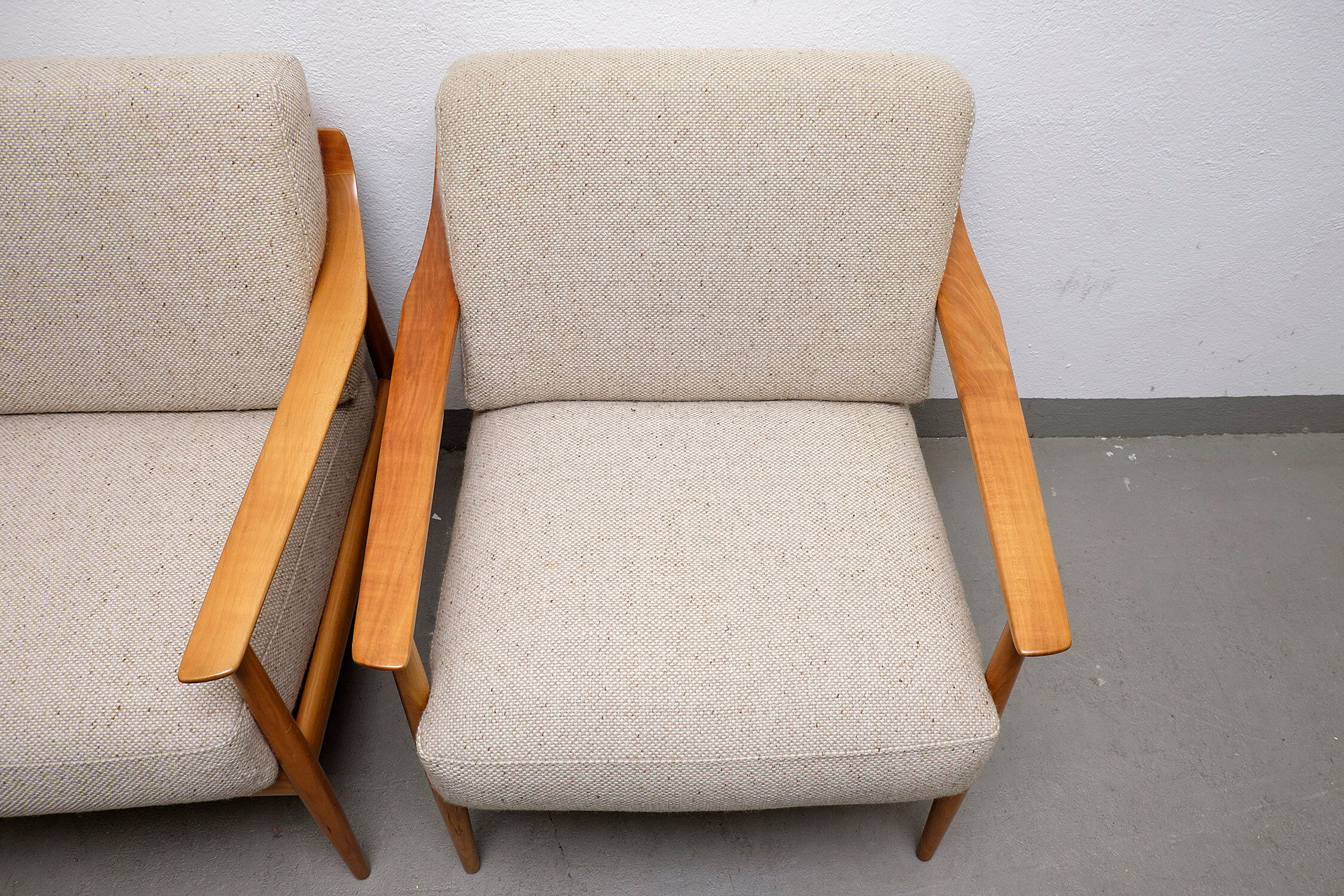 Cherrywood Antimott Lounge Chair by Walter Knoll, 1960s