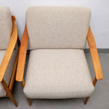 Cherrywood Antimott Lounge Chair by Walter Knoll, 1960s