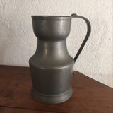 Stamped pewter pitcher