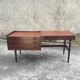 Midcentury desk with box and mahogany finish L166