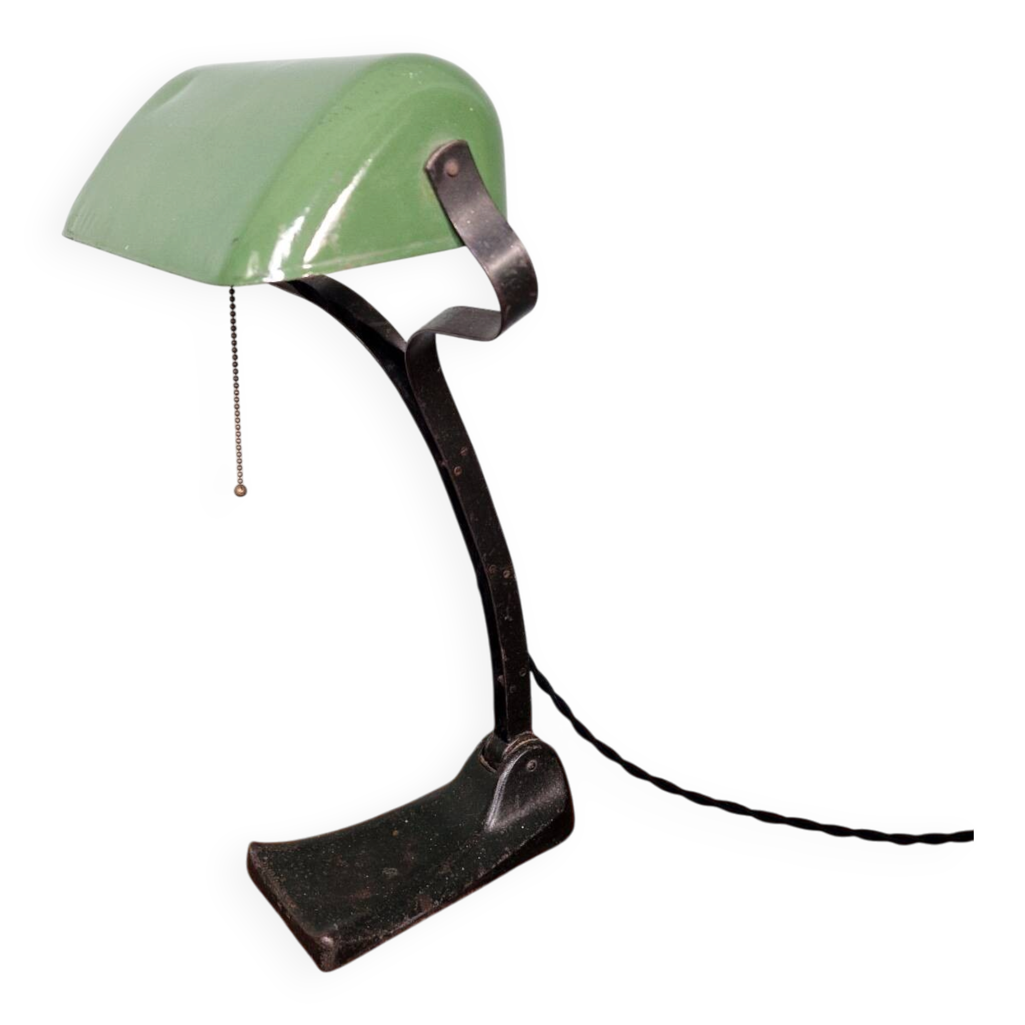 Bauhaus style banker’s lamp, Schaco (Germany), 1920-30