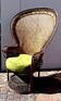 Authentic Emmanuelle chair in rattan, 1970s design.