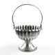 Art Nouveau sugar bowl, pewter or silver-plated metal, Sweden, early 20th century