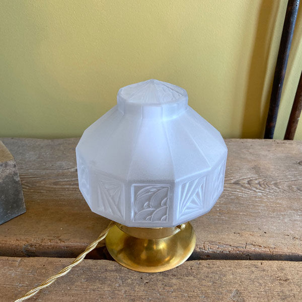 Art Deco prism globe lamp