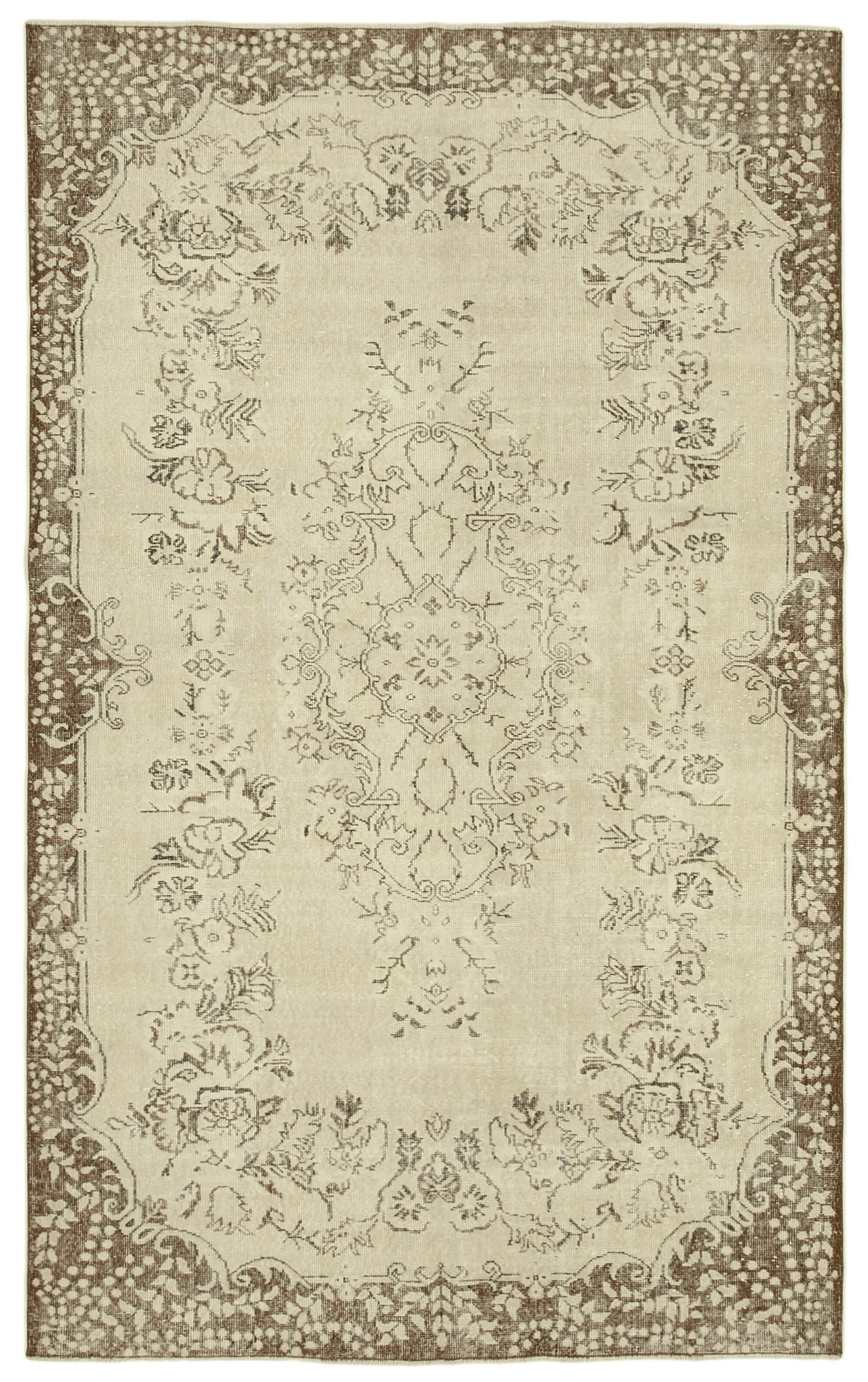 Anatolian beige carpet 188 cm x 301 cm