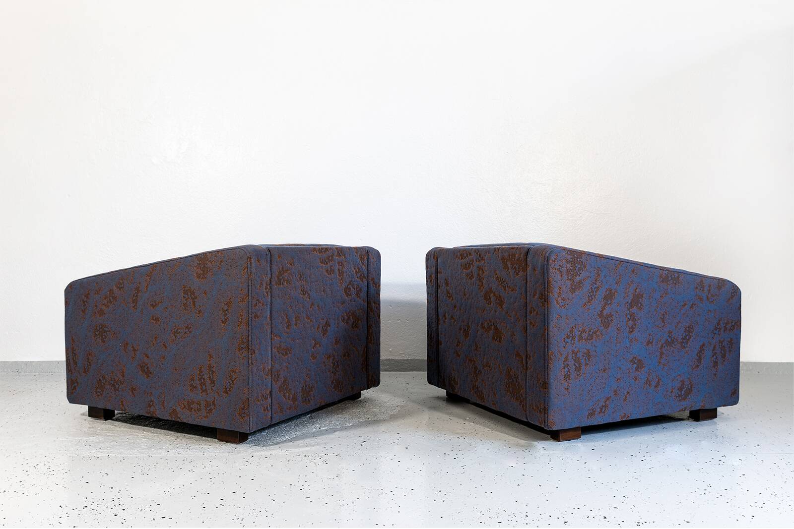 Vintage Geometric Armchairs By Zfm, Poland, 1970s, Set Of 2