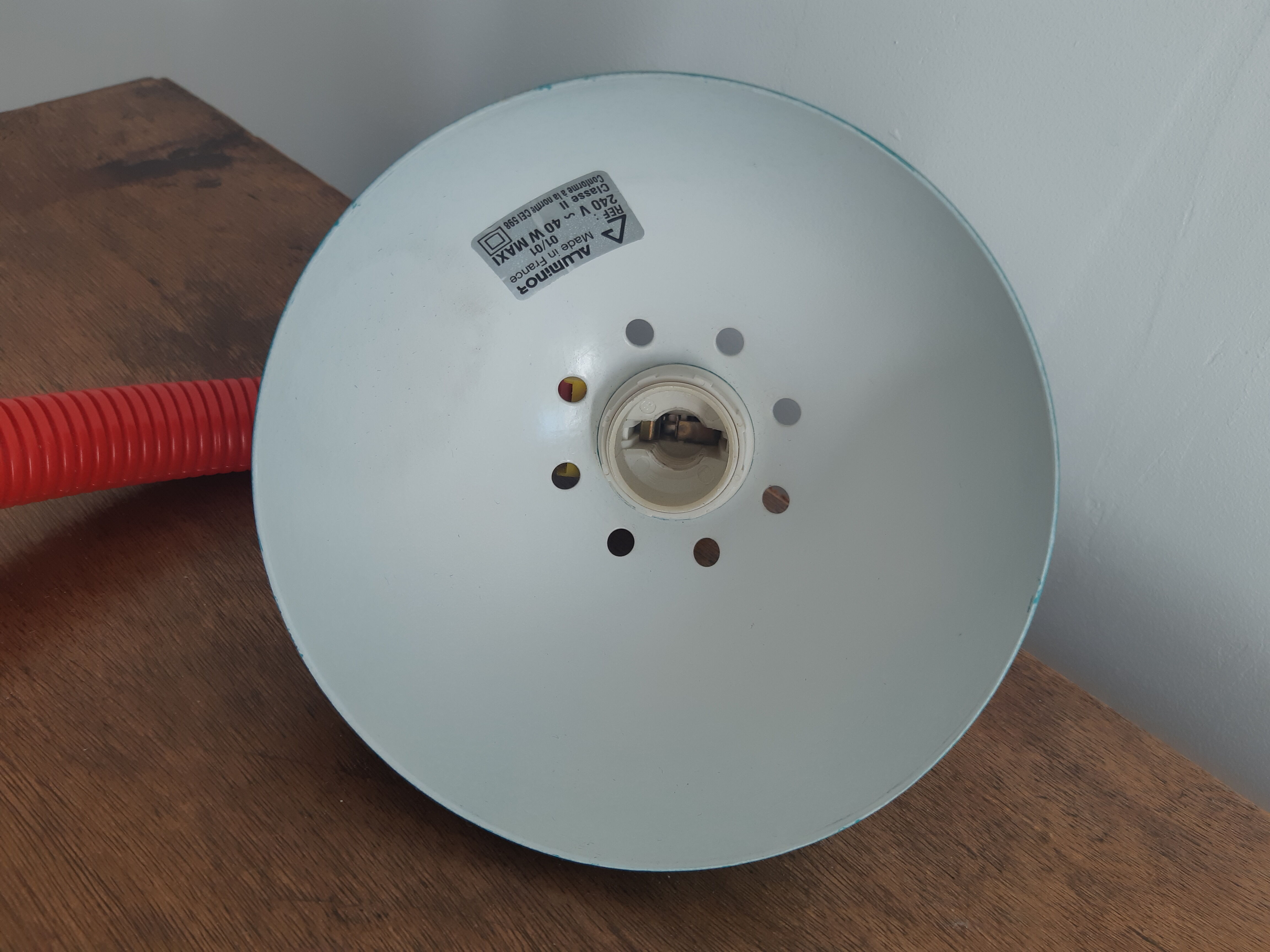 Vintage aluminor bedside lamp