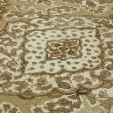 1970s 285 cm x 385 cm beige wool carpet