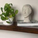 Bust in reconstituted stone
