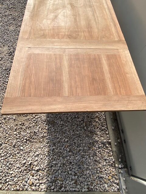 Extendable stripped farmhouse table 300 cm