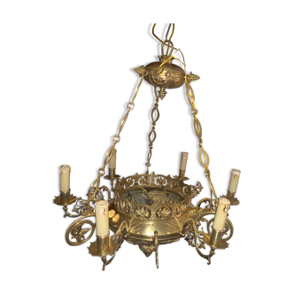 Purple neo-gothic chandelier the duke