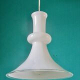 Opal glass pendant lamp by Mickael Bang for Holmegard. Denmark 1972