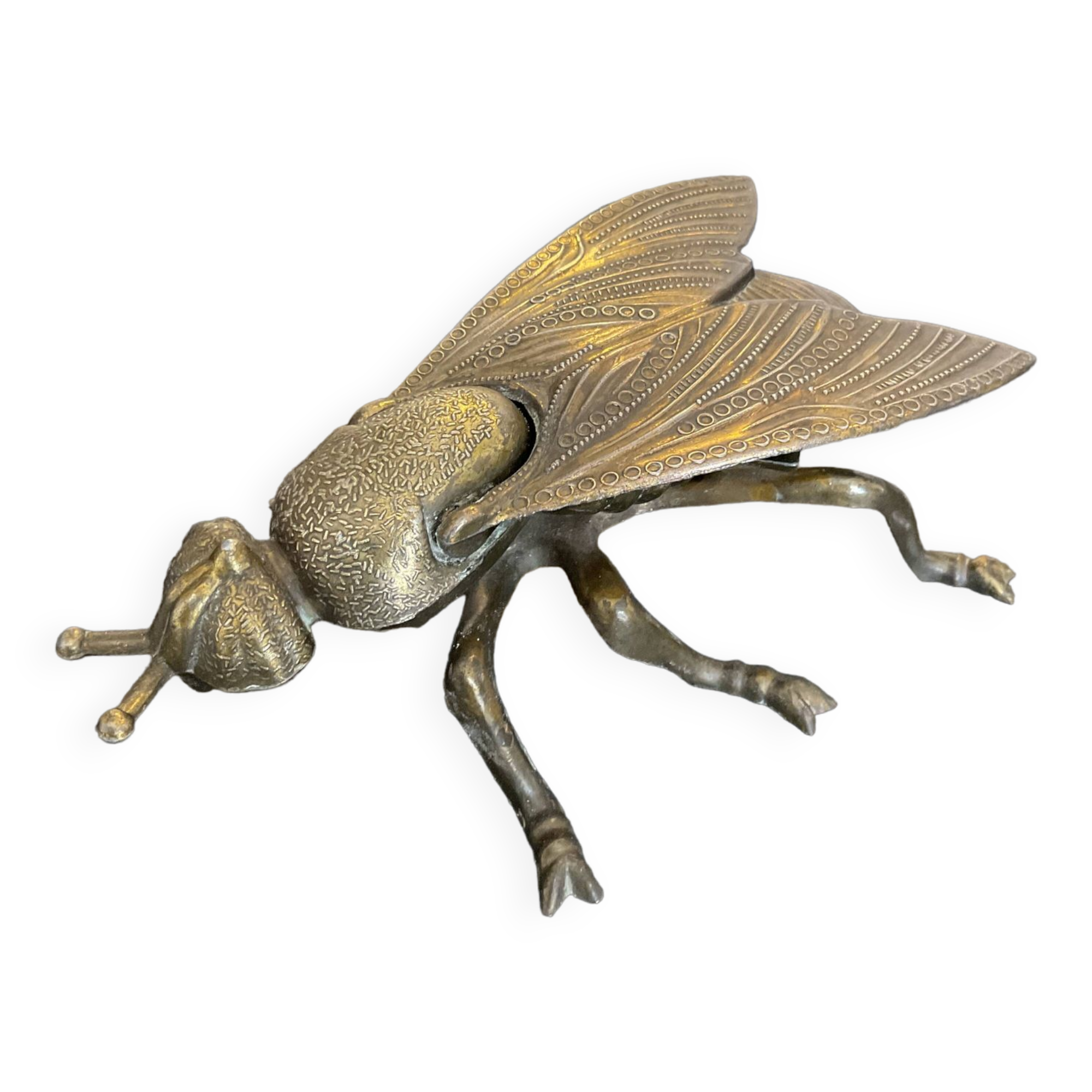 Vintage bronze fly ashtray Italy