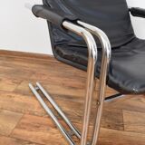 German leather lounge chair, 1970s