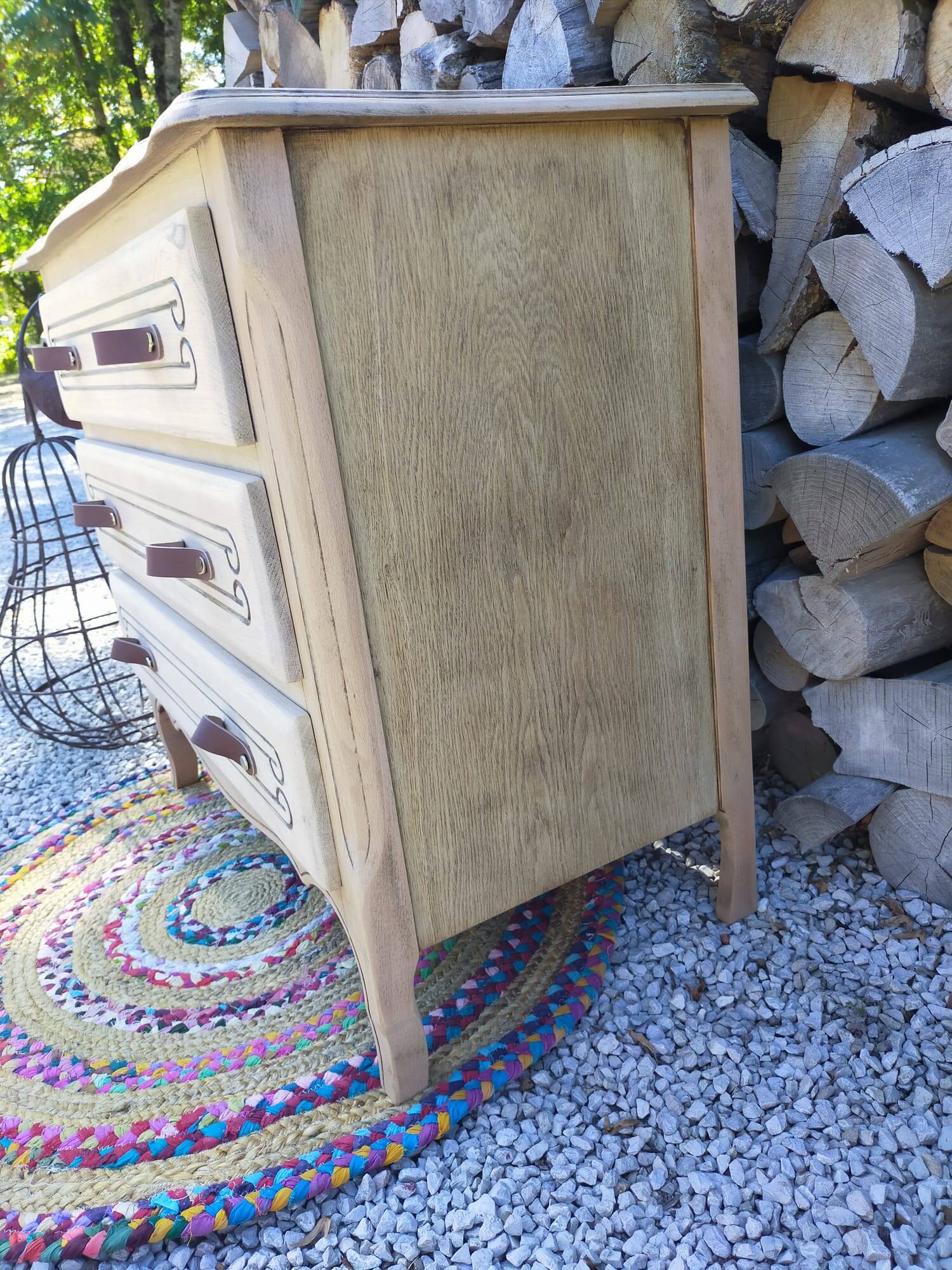 renovated wooden chest of drawers