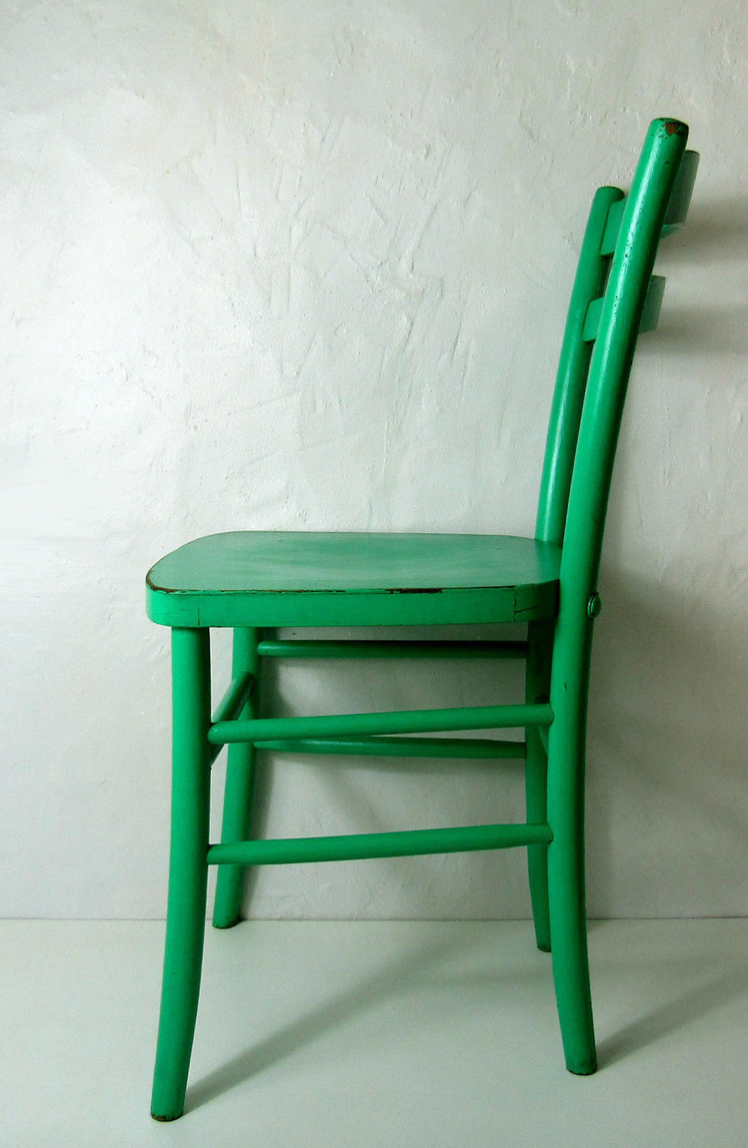 Vintage green chair