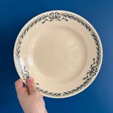 service de 10 assiette plate ancienne Longchamp terre de fer Belleville