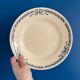 set of 10 old Longchamp flat plates, ironstone, Belleville