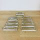 11 art deco glass knife holders and salt shaker
