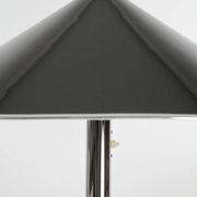 Ateljé Lyktan floor lamp with rare oversized custom shade – Sweden, 1970s