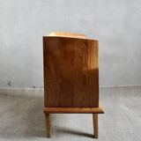 Light wooden bedside table from the 50s