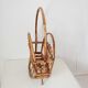 Vintage bamboo magazine rack Italy 1960s