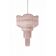 "Décò-Inspired Italian Murano Glass Sputnik Chandelier – Pink ‘Quadriedro S"