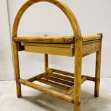 Rattan bedside tables