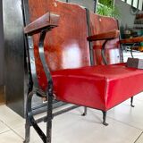 Pair of vintage cinema armchairs