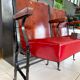 Paire de fauteuils de cinéma vintage