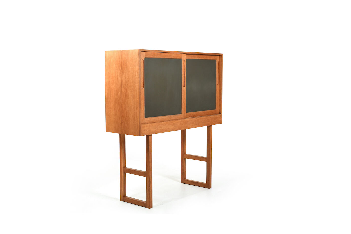Danish oak and formica cabinet 1960s