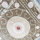 Vintage hand-embroidered tablecloth 139x146 cm