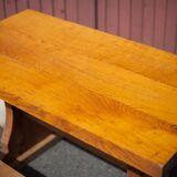 Monastery table, wooden table and its bench, rectangular table, side table, chalet, farmhouse