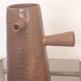 Pitcher in sandstone ringed by Arts Ceram - 70s