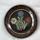 Hollow dish flower decoration alsatian pottery Sigried