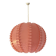 Large coral hanging pendant light Danish modern