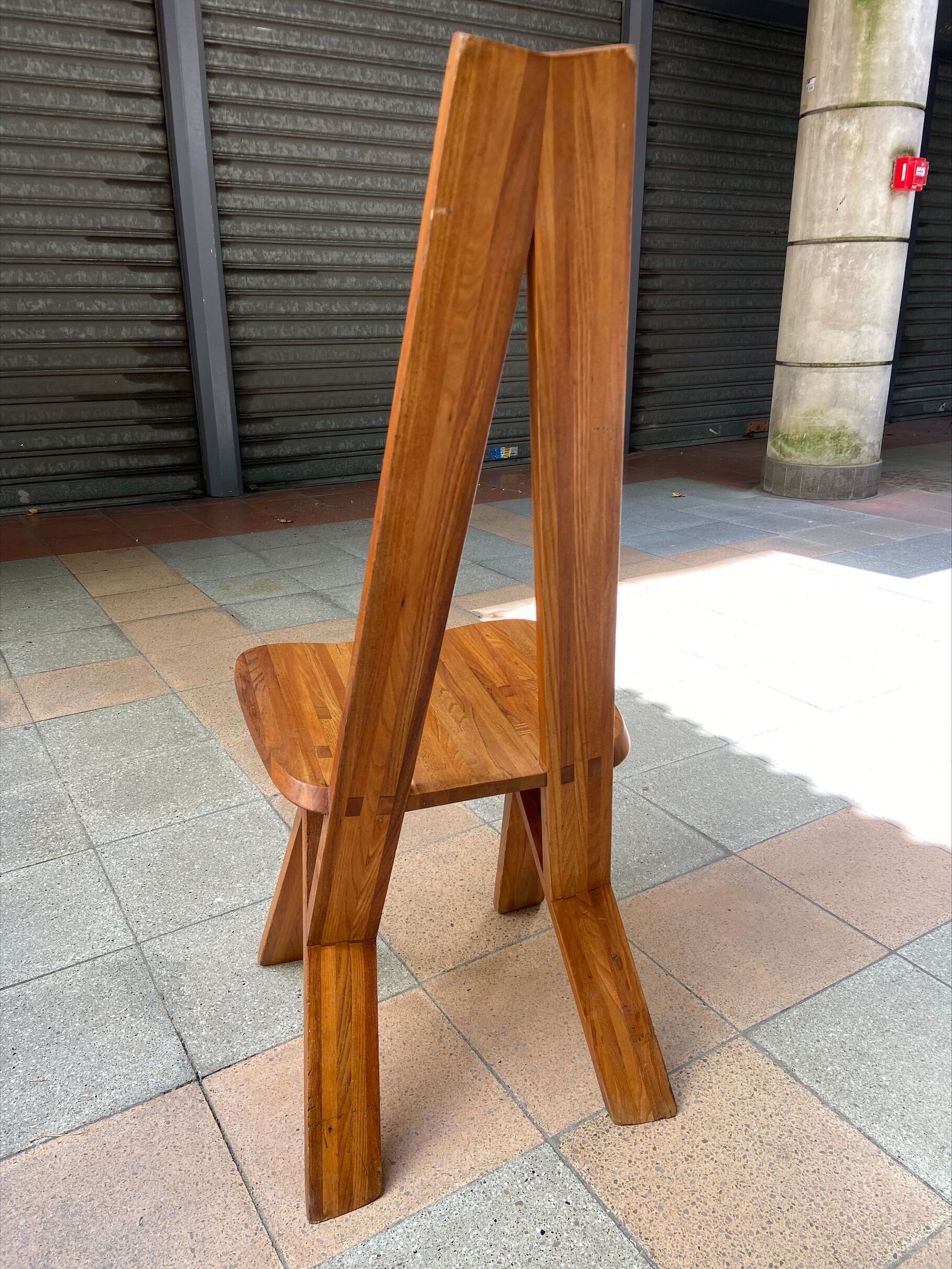 4 chaises S45 dites « Chlacc » de Pierre Chapo