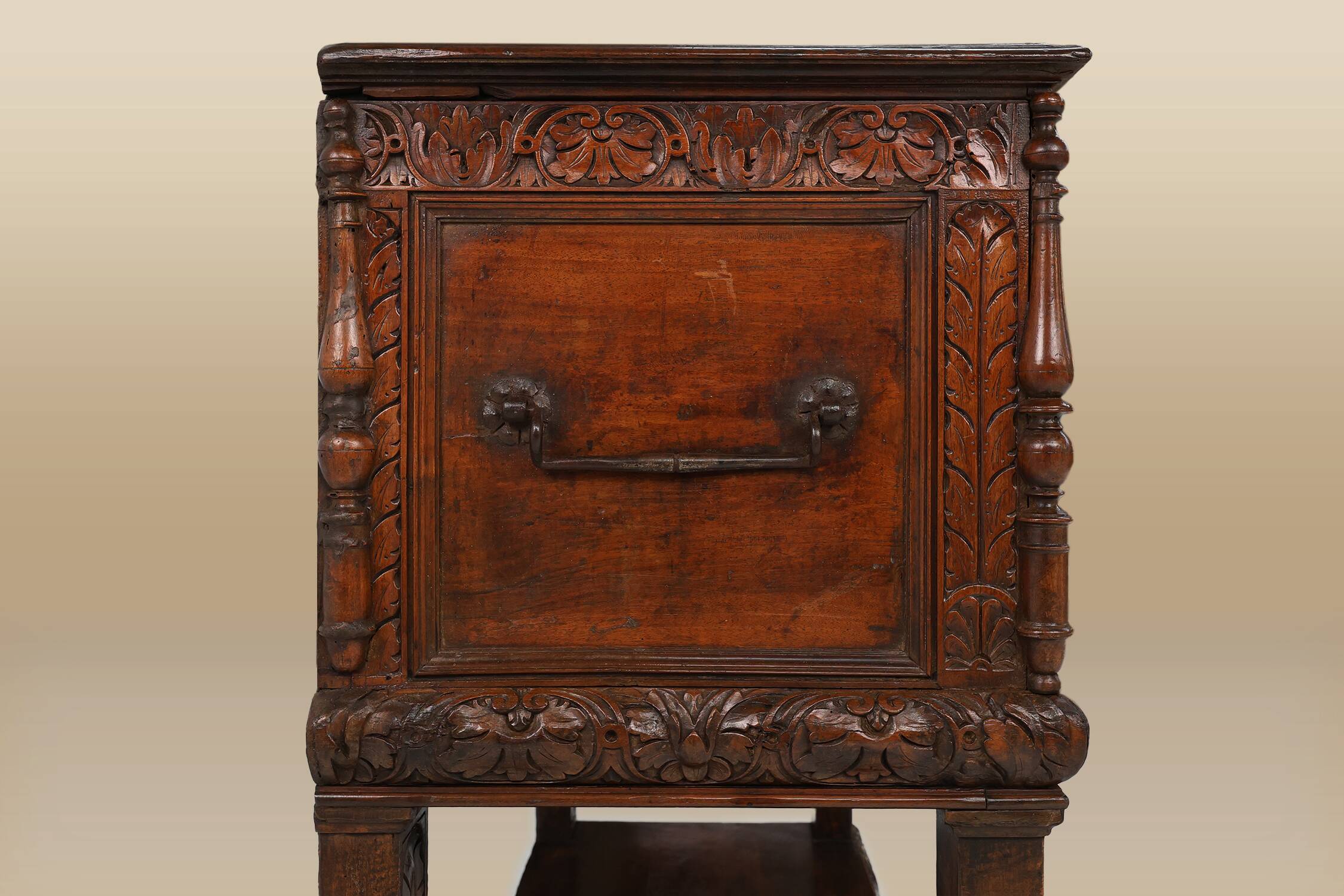 16th Century Italian Renaissance Cabinet in walnut with rich carvings