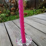 Set of glass candle holders