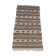 Traditional hand-woven beige and black carpet