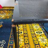 Vintage black metal trundle tables 1950