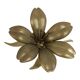 Mid-Century Brass Lily Flower Sculpture Figurine Ashtray