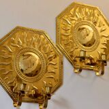 Pair of mid-century brass Swedish sconces by Torbjörn, tested