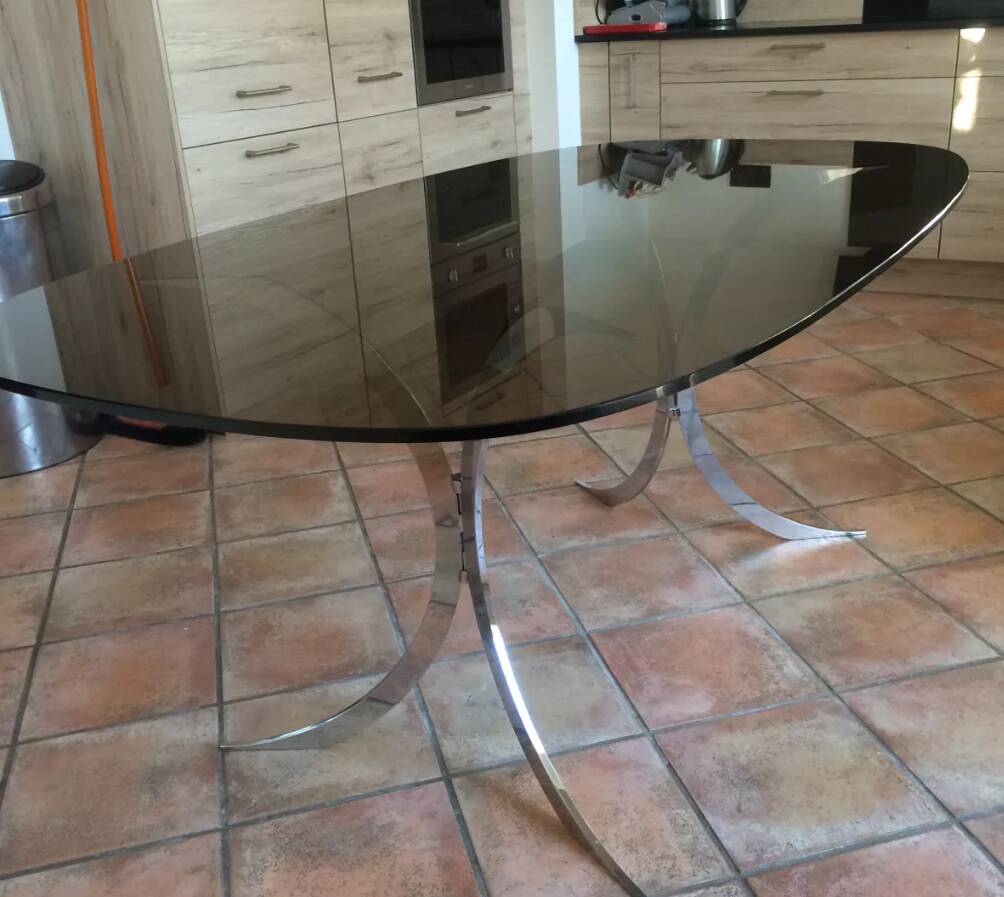 Euro Steel Furniture table and 4 chairs set 1970