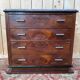 Commode Art Déco – Placage de noyer en ronce & marbre – Années 1930