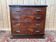 Commode Art Déco – Placage de noyer en ronce & marbre – Années 1930