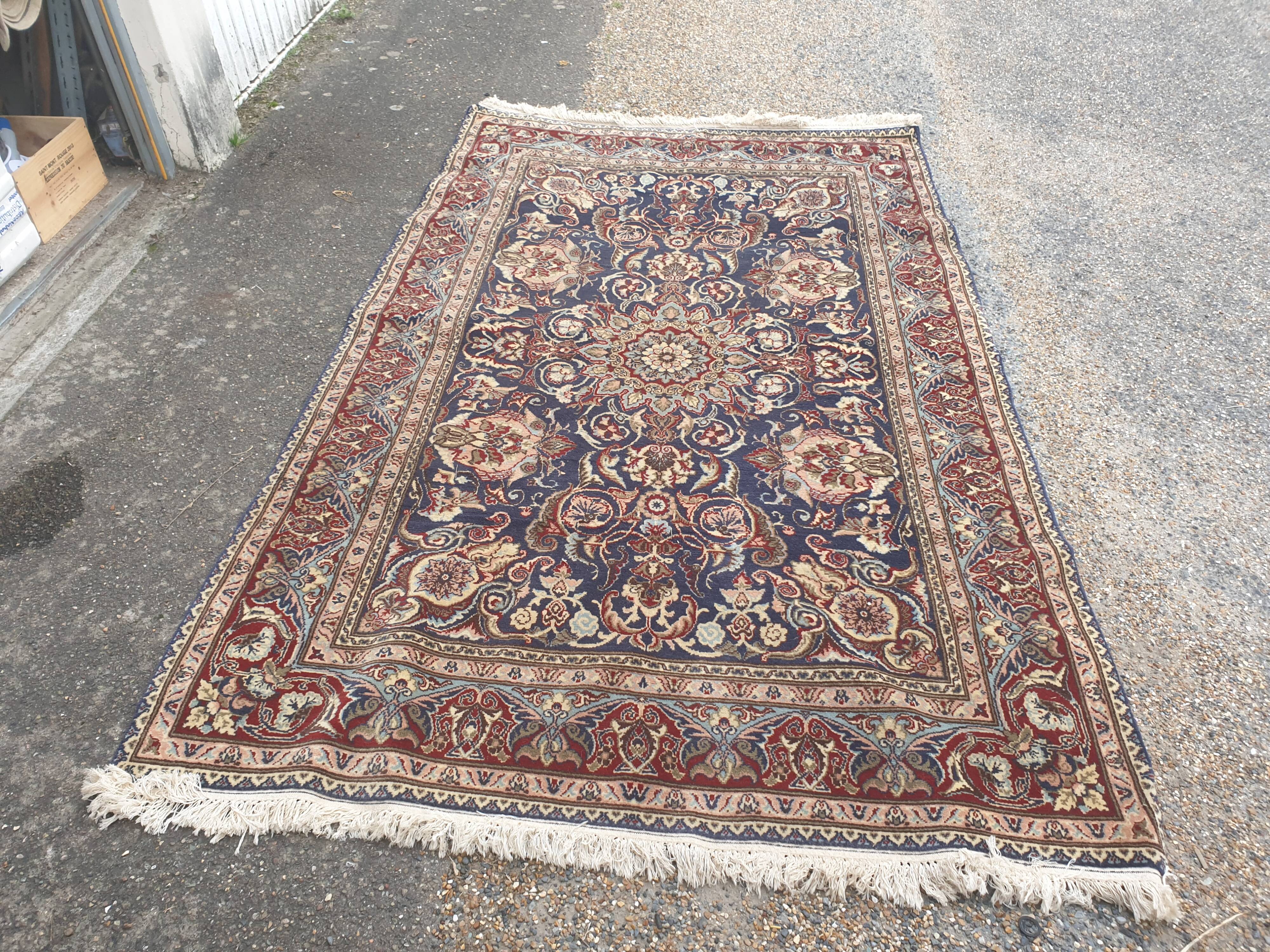 Persian silk wool rug