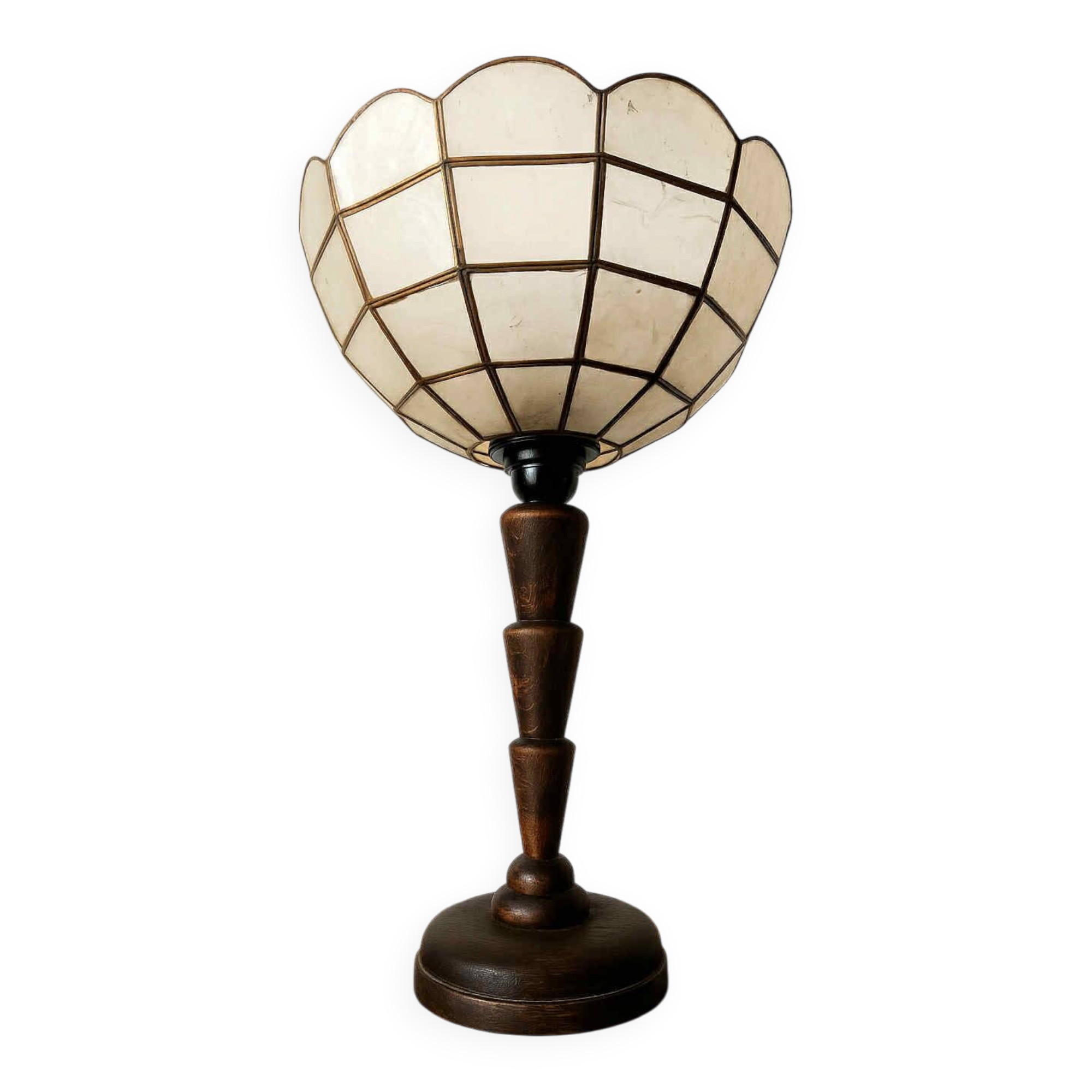 Lampe art déco nacre vintage