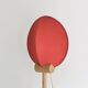 Lampe italienne en bois et coton